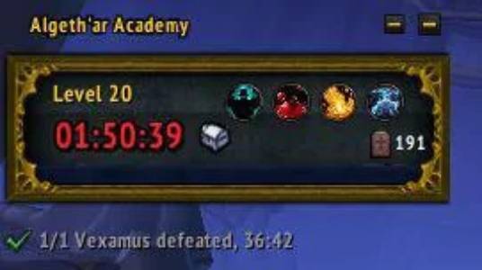 Dramatic keystone shattering, timer at +0:03 over limit